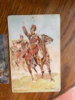 Postkaart getekend Louis Geens, Ophalen