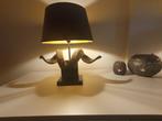 Prachtig  Koppel  Tafellamp -Ram Horn, Maison & Meubles, Enlèvement, 50 à 75 cm, Neuf