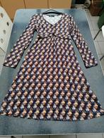 jurk Signe Nature nieuw 38 print bruin + blauw, beige, ..., Kleding | Dames, Jurken, Ophalen of Verzenden, Nieuw, Maat 38/40 (M)