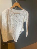 Witte body met kant maat S, Kleding | Dames, Topjes, Ophalen of Verzenden