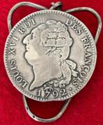 Ancienne Pince à Billets avec Pièce Louis XVI en Argent 1792, Enlèvement ou Envoi, Argent