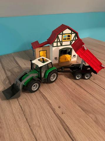 Playmobil boerderij met tractor en wagen