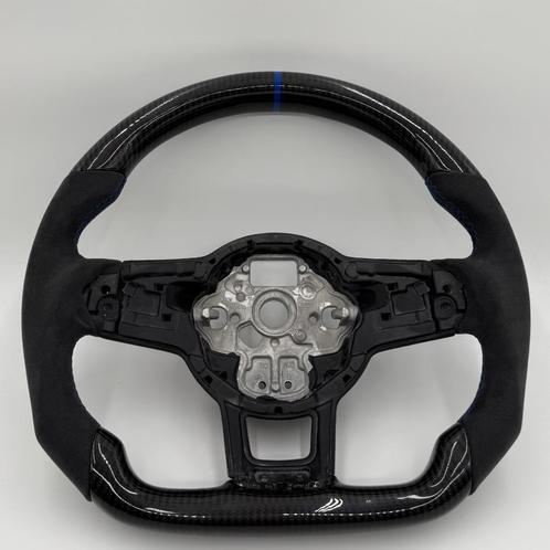 Volkswagen stuur carbon blauw VW Golf Polo R GTI 7 alcantara, Auto-onderdelen, Besturing, Volkswagen, Nieuw, Ophalen of Verzenden