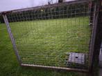 Tuinhek poort metaal ijzer roest niet 120cm hoog 150cm breed, Ophalen, Met poort, Gebruikt, Tuinhek