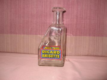 Carafe en verre biseauté Ricard avec bordure rouge, grandes, Enlèvement ou Envoi, Comme neuf, Ustensile