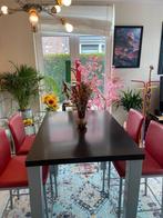 Hoge tafel  en hoge bar stoelen, Ophalen of Verzenden, Zo goed als nieuw