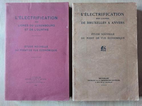 Lot 2 livres Electrification des lignes, Collections, Trains & Trams, Enlèvement ou Envoi