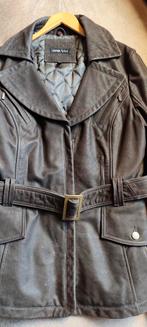 Mooie bruine lederen gecentreerde jas,maat 38, Kleding | Dames, Bruin, Nieuw, Ophalen of Verzenden, ANDERE