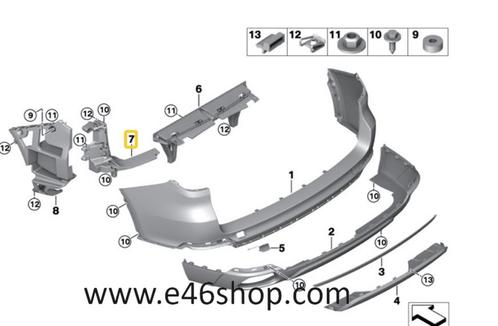 BUMPER STEUN BMW X5 F15 OE 51127294389, Auto-onderdelen, Overige Auto-onderdelen, BMW, Nieuw, Ophalen of Verzenden