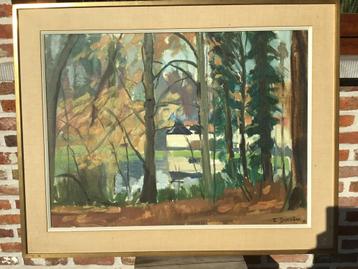 E(Edmond)Duchene°1919-olie/doek1971- afm.: 97x77cm met kader beschikbaar voor biedingen
