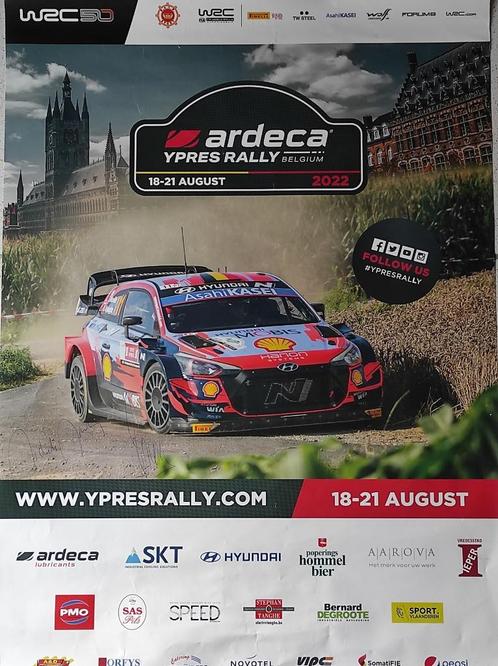 Poster WRC WK Rally België, Ieper 2022 te koop > zie foto's., Verzamelen, Posters, Nieuw, Sport, A1 t/m A3, Rechthoekig Staand