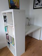 KALLAX IKEA boekenkast bureau, Huis en Inrichting, Ophalen, Gebruikt, Bureau