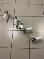 Modern RVS Plafond- of Wandlamp, Ophalen, Halogeen, Metaal of Aluminium, Zo goed als nieuw