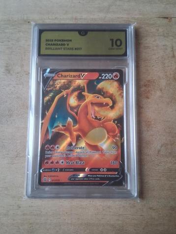 Charizard v 017 Brilliant Stars Gem Mint beschikbaar voor biedingen