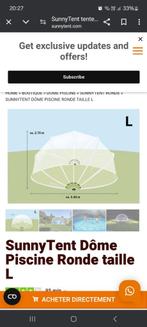 Dome piscine sunny tente, Jardin & Terrasse, Enlèvement, Couverture de piscine, Neuf