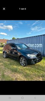 BMW X5 E70 3.0 SD bi-turbo lichte vracht, Auto's, BMW, Zwart, Leder, Diesel, Particulier