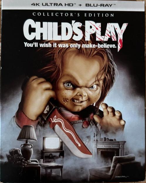 Child's Play (4K Blu-ray, US-uitgave, met slipcover), Cd's en Dvd's, Blu-ray, Zo goed als nieuw, Horror, Ophalen of Verzenden