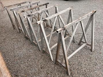 Robuuste stalen schragen, Doe-het-zelf en Bouw, Steigers, Ophalen, Gebruikt