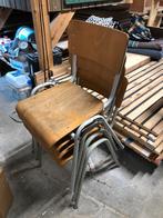Chaise d’école, Maison & Meubles, Gris, Vintage, Enlèvement, Métal