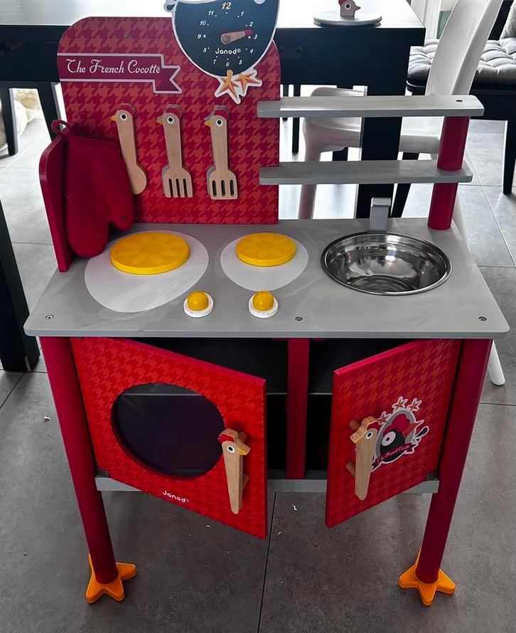 Maxi Cuisine En Bois Janod J06543 The French Cocotte, Kinderen en Baby's, Speelgoed | Speelkeukens, Gebruikt, Hout, Ophalen