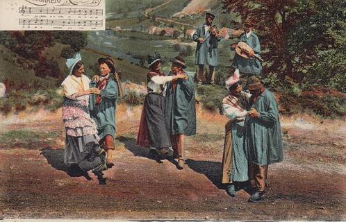 1908 - FRANKRIJK - Moulins: La Bourrée, Verzamelen, Postkaarten | Buitenland, Ongelopen, Frankrijk, Voor 1920, Verzenden