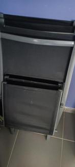 5 zwarte tuinstoelen, Tuin en Terras, Tuinstoelen, Ophalen, Zo goed als nieuw, Aluminium, Stapelbaar