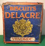 Ancienne boîte de biscuits Delacre Vilvorde, Collections, Comme neuf, Enlèvement ou Envoi