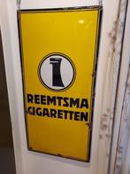 oud emaille bord "Reemtsma cogaretten", jaren '30, Ophalen, Gebruikt, Reclamebord