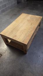 Houten lage tafel, Huis en Inrichting, Tafels | Salontafels, Ophalen, Gebruikt, 50 tot 100 cm, 100 tot 150 cm