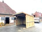 Schuilhok volledig in Douglashout 3x3m of 3x4m, Weidegang, 2 of 3 paarden of pony's
