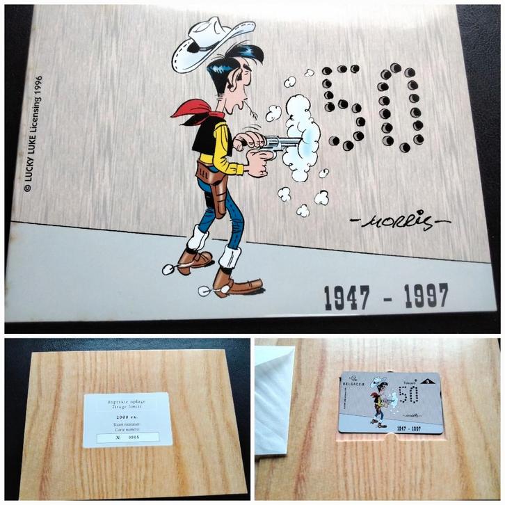 Télécarte Belgacom "LUCKY LUKE" - Morris de 1996 / NEUF, Collections, Cartes de téléphone, Enlèvement ou Envoi