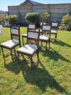 stoelen, Huis en Inrichting, Stoelen, Gebruikt, Bruin, Hout, Vijf, Zes of meer stoelen