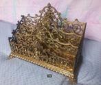 Antique Italian Ornate Letter Rack, 1890s Antiek Italiaans s, Antiek en Kunst, Ophalen of Verzenden, Brons