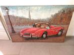 3D Metal art "Red Sportscar", Ophalen of Verzenden
