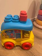 Bumbabus + trein met blokken, Kinderen en Baby's, Speelgoed | Fisher-Price, Zo goed als nieuw, Ophalen