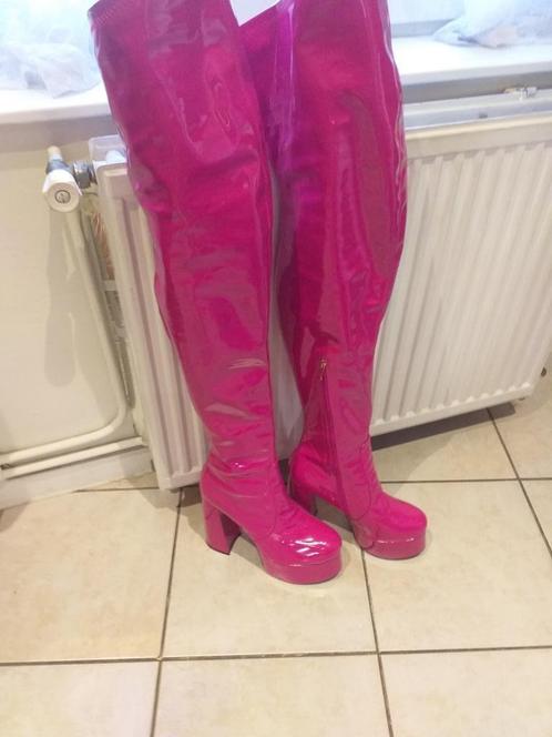fuchsia laarzen tot over de knie, Kleding | Dames, Schoenen, Nieuw, Hoge laarzen, Roze, Ophalen of Verzenden