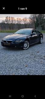 BMW630I BENZINE SPORT, Auto's, BMW, Automaat, Zwart, Blauw, Leder