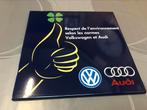 VW/Audi emaillerie Belge reclamebord 1999, Verzamelen, Ophalen of Verzenden, Zo goed als nieuw, Reclamebord