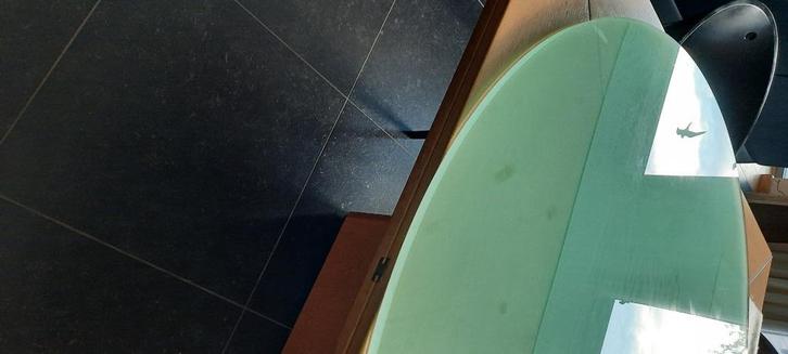 rond glazen blad, Huis en Inrichting, Woonaccessoires | Overige, Zo goed als nieuw, Ophalen