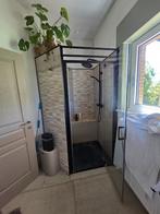 Douchebak 85x85 antraciet - donkergrijs, Ophalen, Gebruikt, Steen, Douche