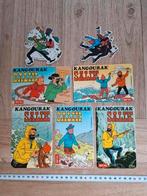 Lot vintage stickers - strips Kuifje Hergé, Ophalen of Verzenden, Kuifje, Zo goed als nieuw, Plaatje, Poster of Sticker