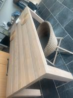Houten tafel, Huis en Inrichting, Tafels | Eettafels, Ophalen, Zo goed als nieuw