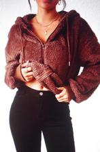 Nieuwe pelsjas met kap (maat M), Ophalen of Verzenden, Nieuw, Maat 38/40 (M), Bruin