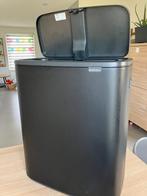 Poubelle tactile Brabantia 2 x 30 litres — Tri des déchets, Comme neuf, 40 litres ou plus, Enlèvement, Métal