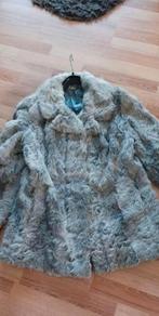 Manteau mi-long en fourrure, Enlèvement ou Envoi, Comme neuf, Taille 42/44 (L), Gris