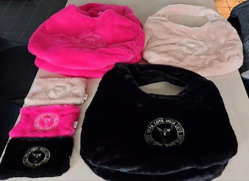 Lot Fleece handtassen 5 stuks met bijpassende mini-bag, Bijoux, Sacs & Beauté, Sacs | Sacs Femme, Neuf, Noir, Enlèvement ou Envoi