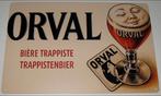 ORVAL : Metalen Bord Orval Trappistenbier - Bière Trappiste, Verzamelen, Verzenden, Nieuw, Reclamebord, Plaat of Schild, Overige merken