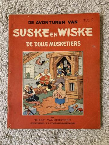Suske en Wiske - Nr. 18 - De Dolle Musketiers - 2e druk 1953 beschikbaar voor biedingen
