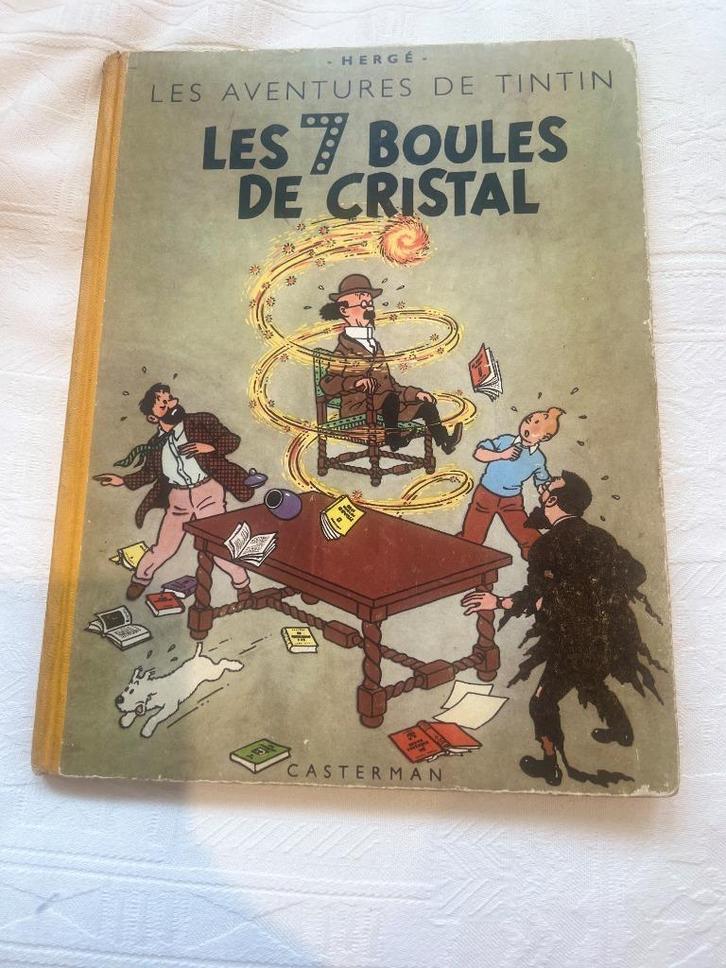 Album Tintin Les 7 boules de Cristal EO B2 1948 BON, Boeken, Stripverhalen, Gelezen, Eén stripboek, Ophalen of Verzenden