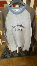 T-shirt manches longues gris/ marron 12ans, Garçon, Verbaudet, Chemise ou À manches longues, Comme neuf